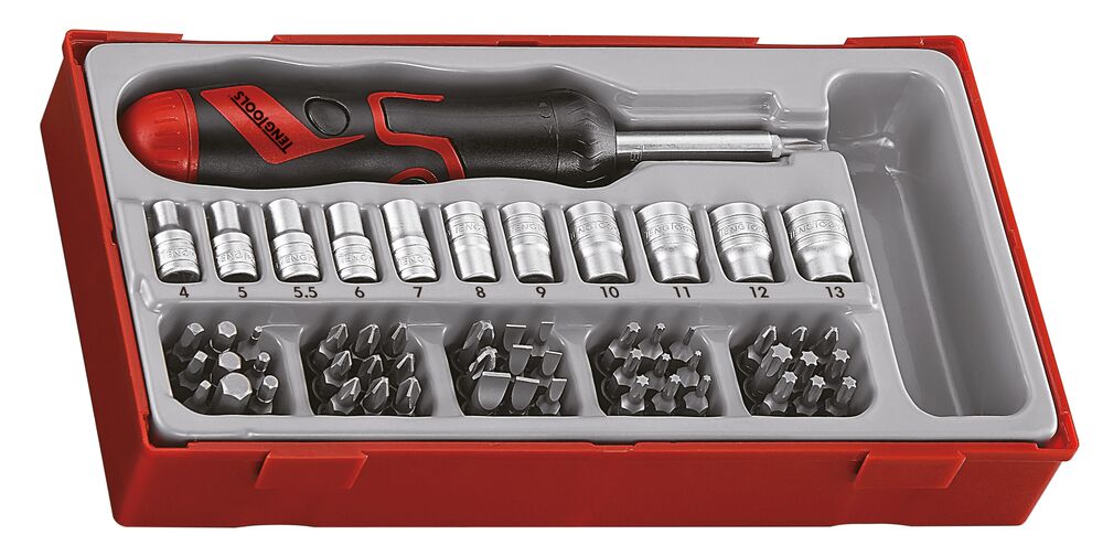 Teng Tools TT1 coffret tournevis 64 pièces à cliquet