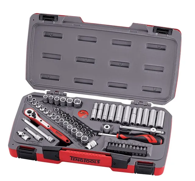 Teng Tools Mecca Pro Coffret Douilles 1/4" 60 Pièces 6 Pans