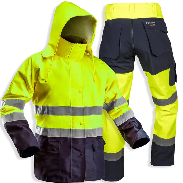 NEO TOOLS 81-721 veste haute visibilité jaune fluo imperméable