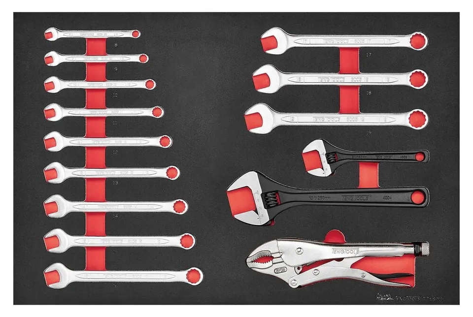 Teng Tools TTESP15 FOAM4X4 Jeu de Clés 15 Pièces