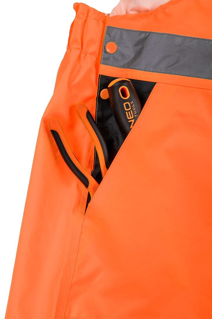 NEO TOOLS salopette de travail imperméable orange L