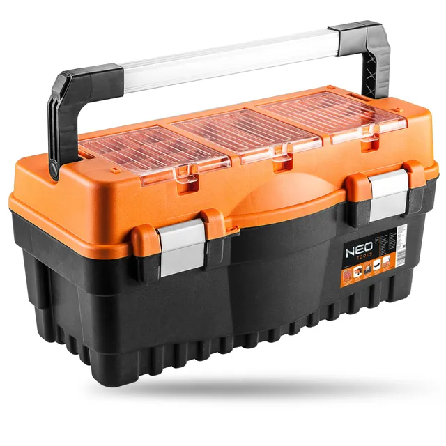 NEO TOOLS 84-105 boîte à outils orange noir 547 mm poignée