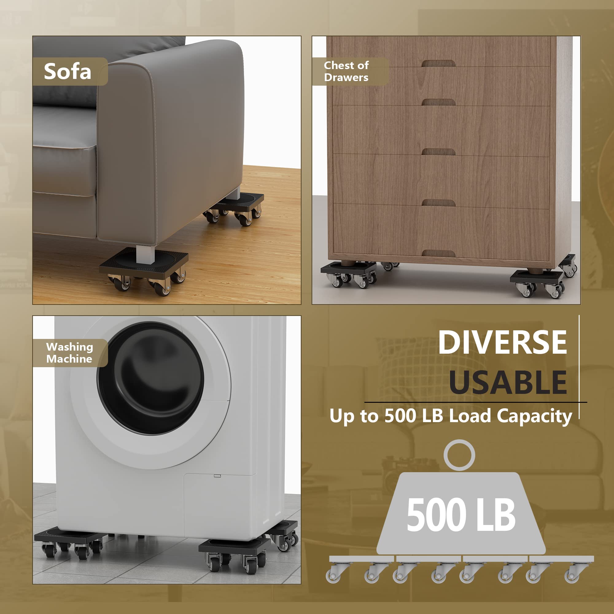 ONEON Dolly Standard kit déplace-meuble roulettes
