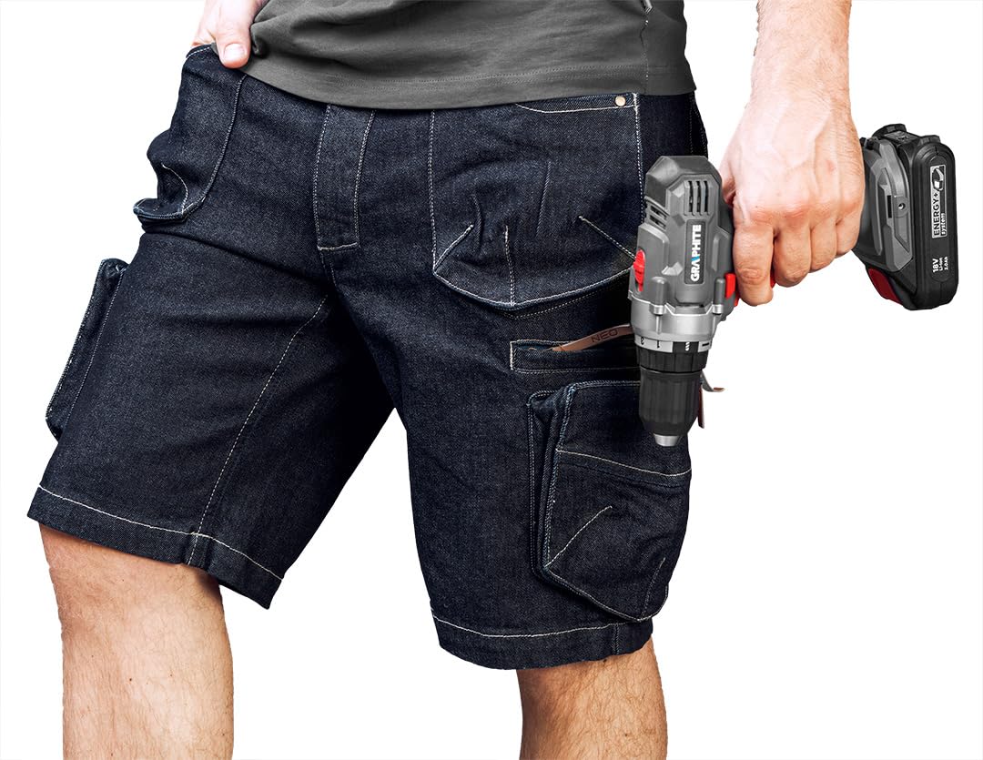 NEO Tools pantalon court travail camo coton renforcé