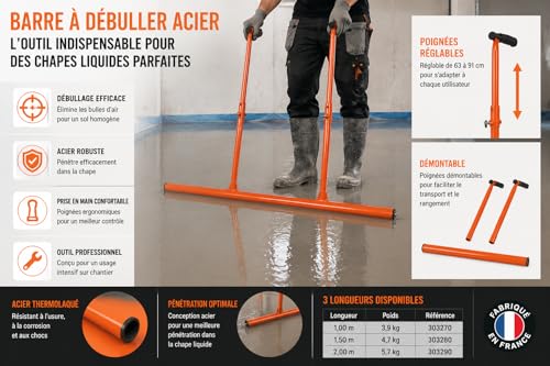 MOB-MONDELIN Barre à débuller acier 2 m 45 mm