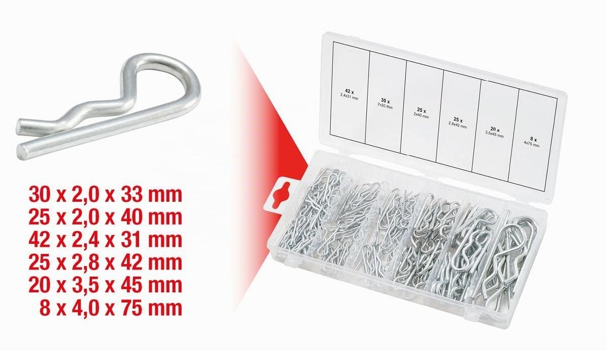 KS Tools 970.0060 jeu de goupilles Beta 150 pièces acier