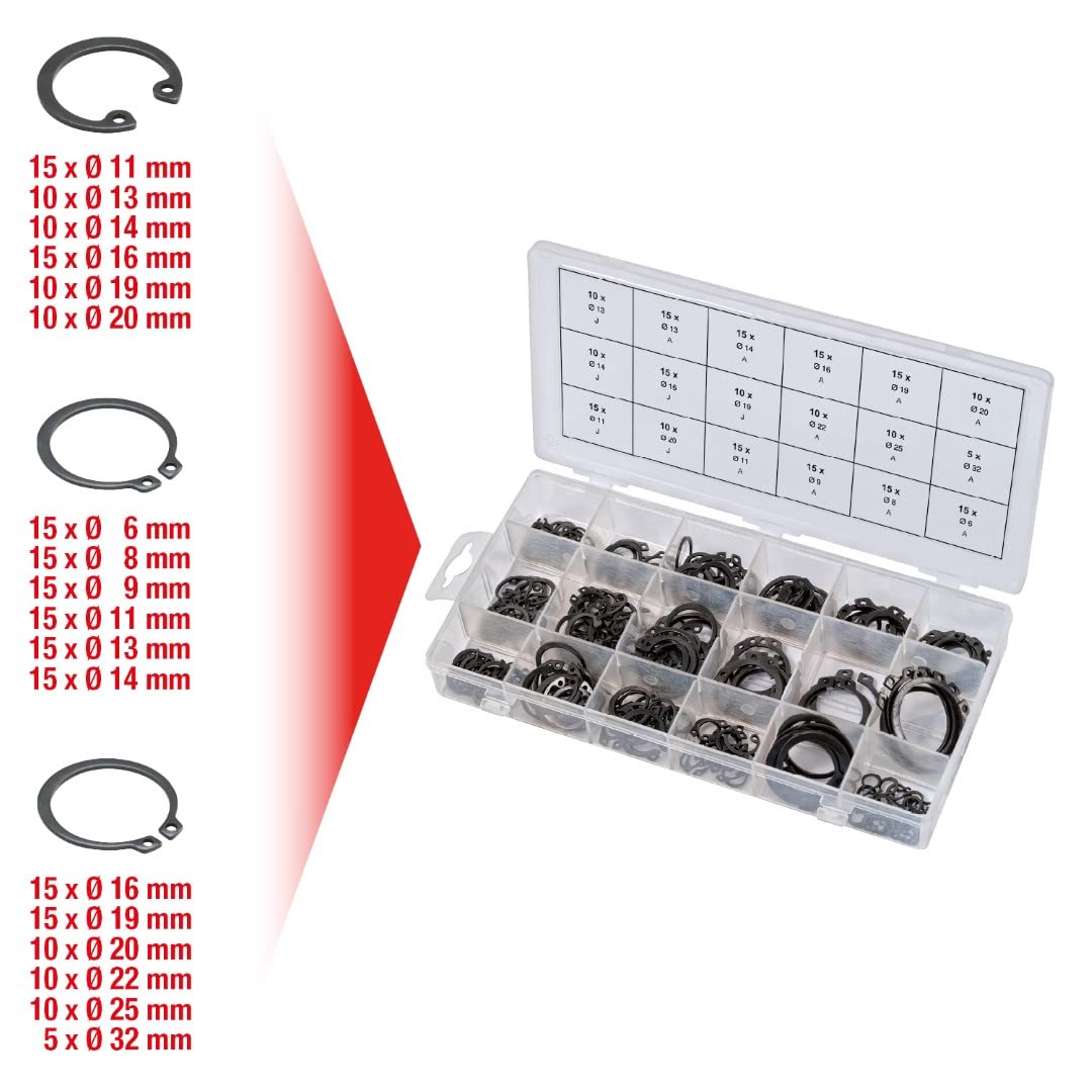 KS Tools 970.0310 circlips internes externes 225 pcs