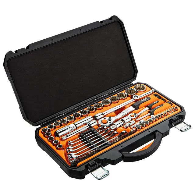 NEO TOOLS 08-690 coffret douilles 71 pièces 1/2 1/4