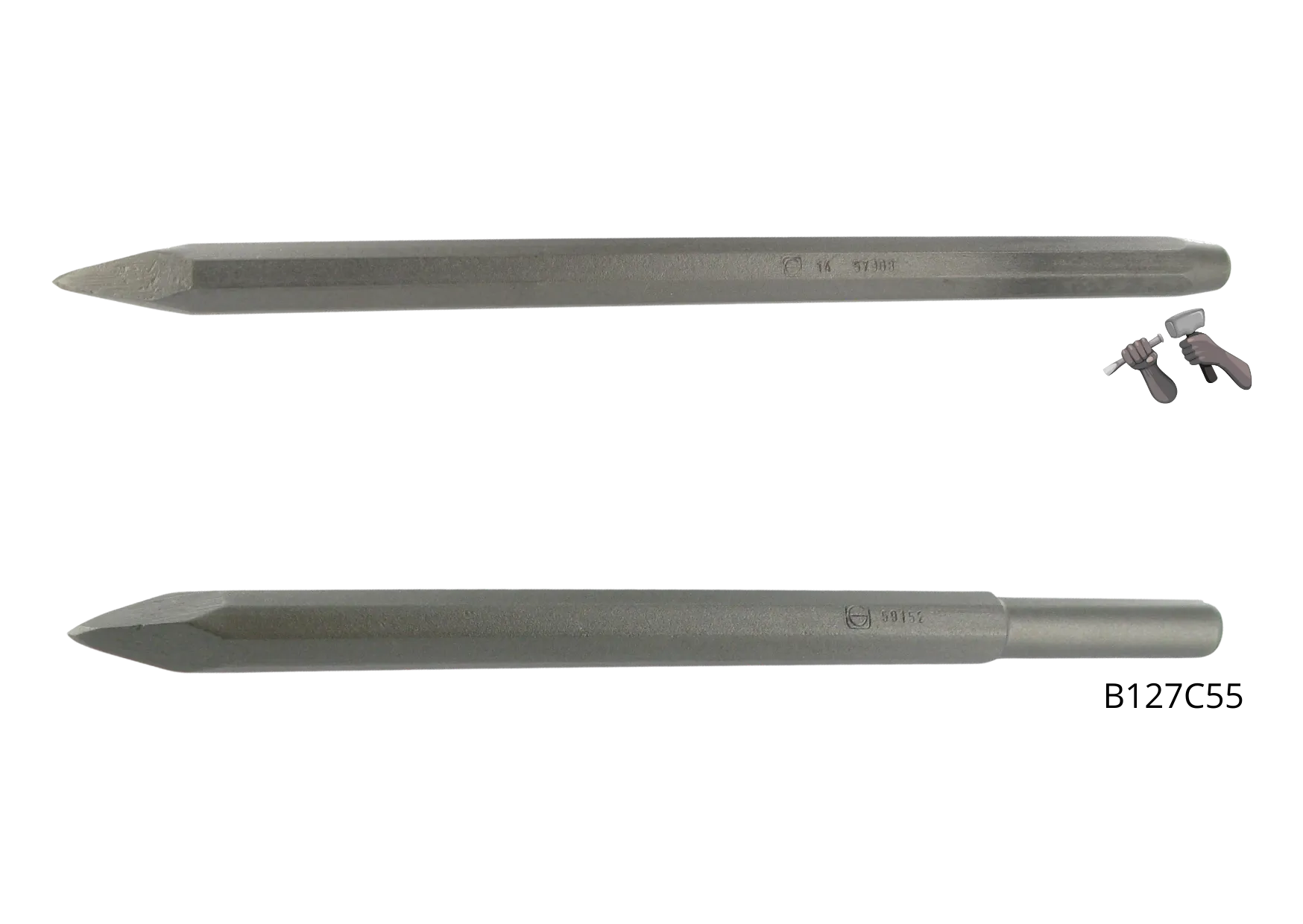 Guillet pointe broche acier pointe diamant calcaire