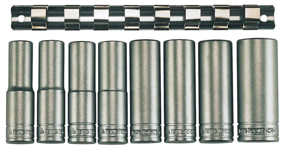 Teng Tools coffret 8 douilles longues 1/2" 6 pans