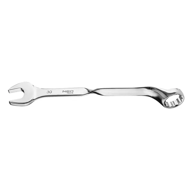 NEO TOOLS clé mixte torsadée 90° 30 mm chrome-vanadium