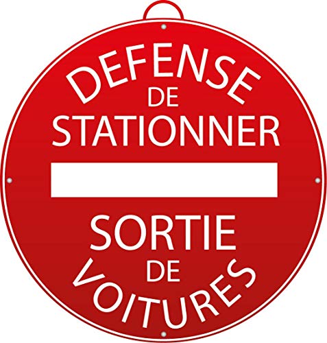 Mondelin Panneau Défense de Stationner Sortie Voitures Ø 280 mm
