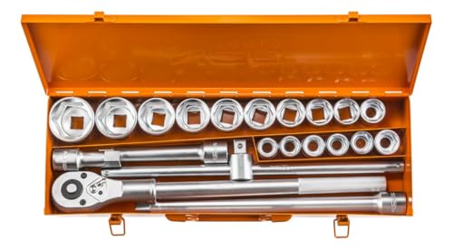NEO TOOLS 08-061 coffret douilles 3/4 21 pièces 19-50 mm