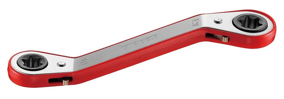 Teng Tools clé polygonale cliquet E8xE10 Torx E coudée
