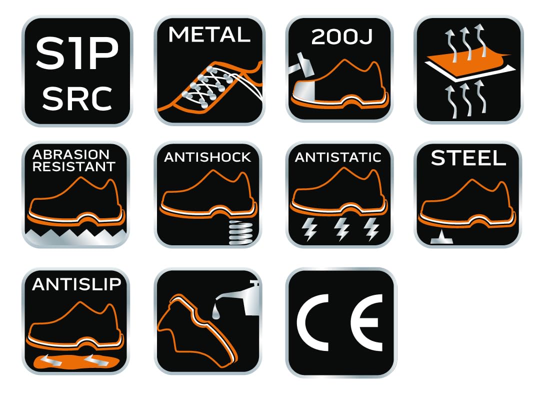 NEO TOOLS Chaussures sécurité S1P SRC cuir 44 EU