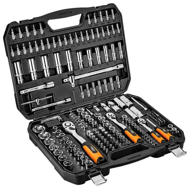 NEO TOOLS 08-680 coffret douilles 182 pièces 1/4-1/2