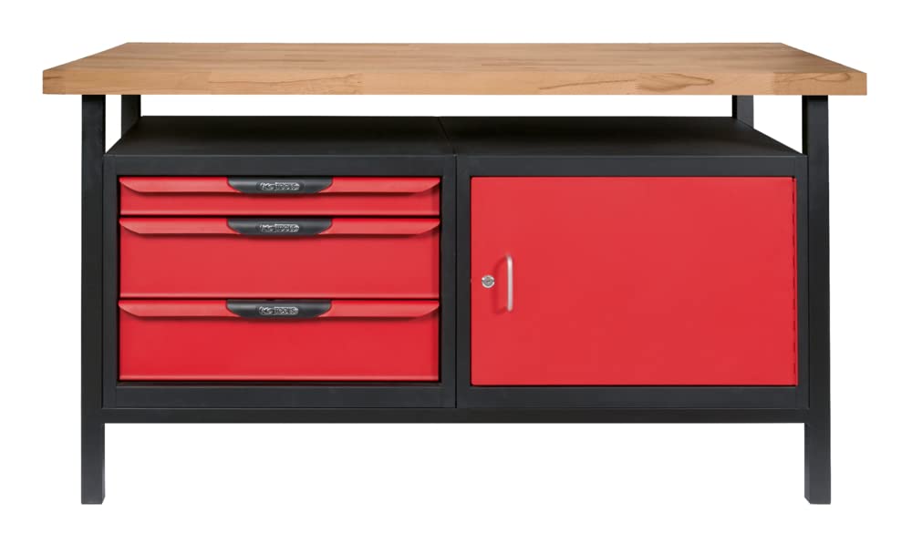 KS Tools 865.0140 établi atelier 1,5 m 1 porte 3 tiroirs