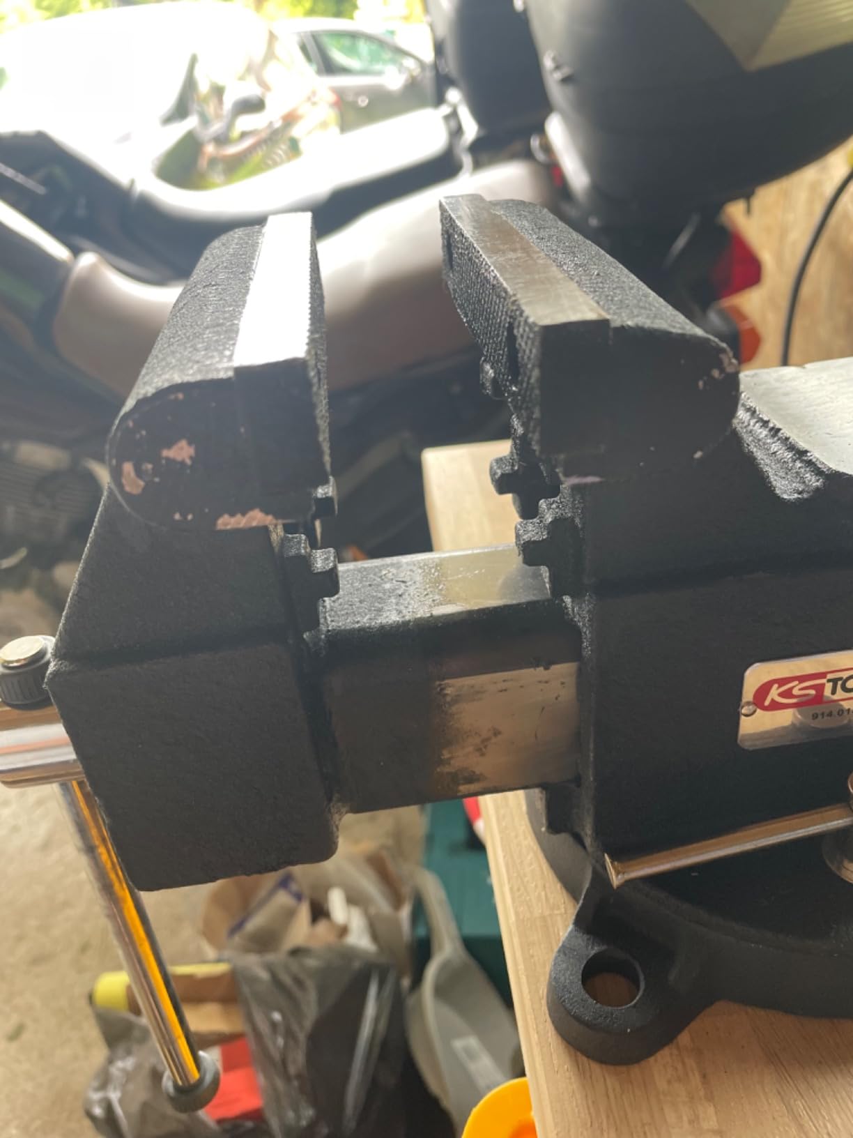 KS Tools 914.0144 étau mors parallèles 100 mm tournant