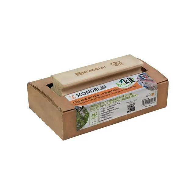 Mondelin Ecokit taloche gratton 15x25 cm + 9 recharges