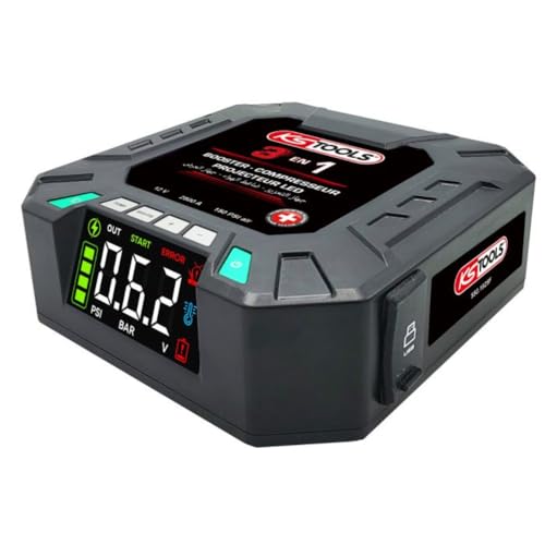 KS Tools 550.1925F booster batterie 12V 2500A gonfleur 3 en 1