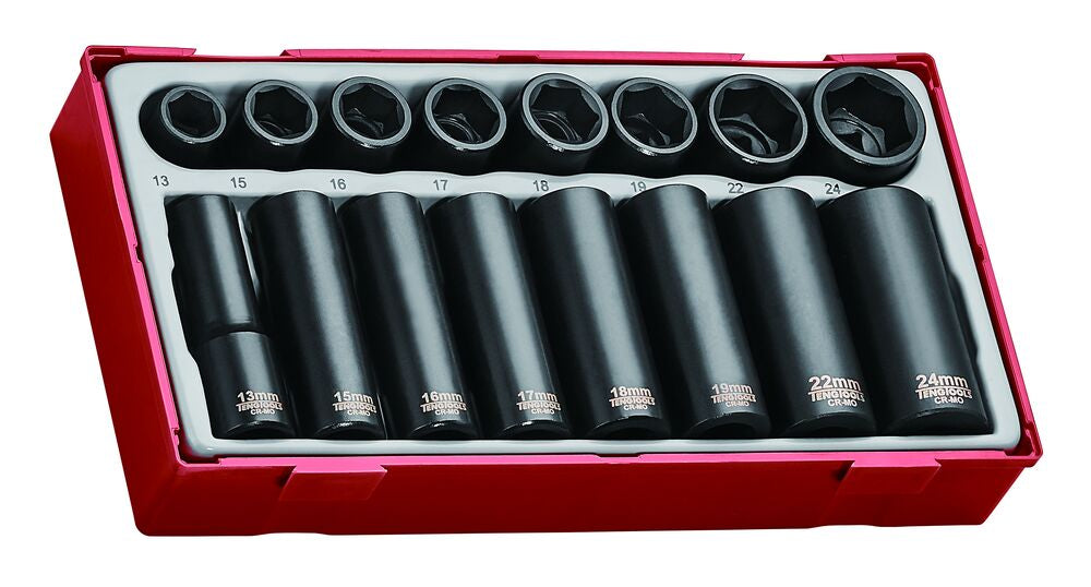 Teng Tools TT1 coffret douilles à choc 1/2 16 pièces Cr-Mo