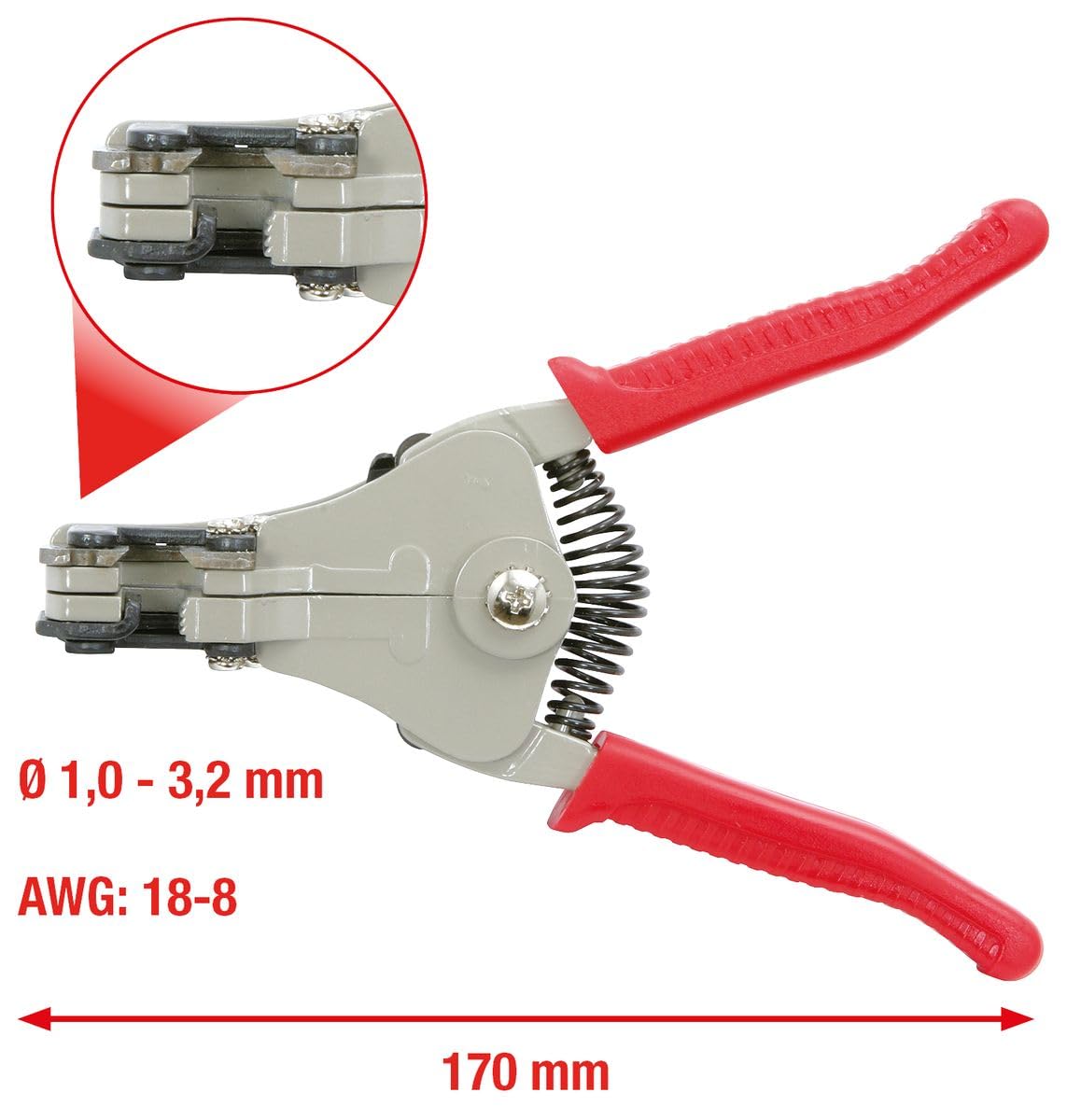 KS Tools 115.1029 pince à dénuder auto 1-3,2 mm