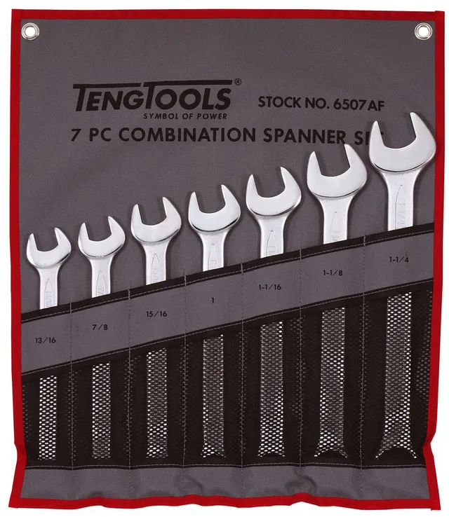 Teng Tools jeu clés mixtes pouces 7 pièces trousse
