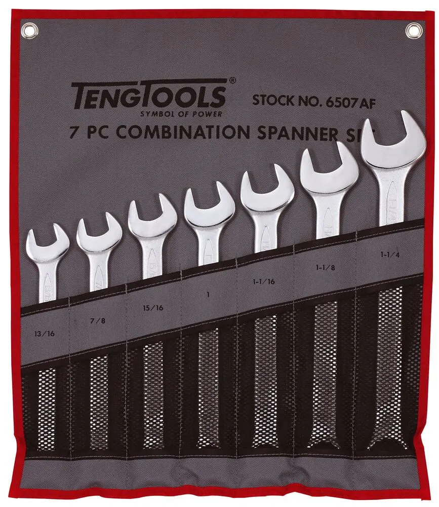 Teng Tools jeu clés mixtes pouces 7 pièces trousse
