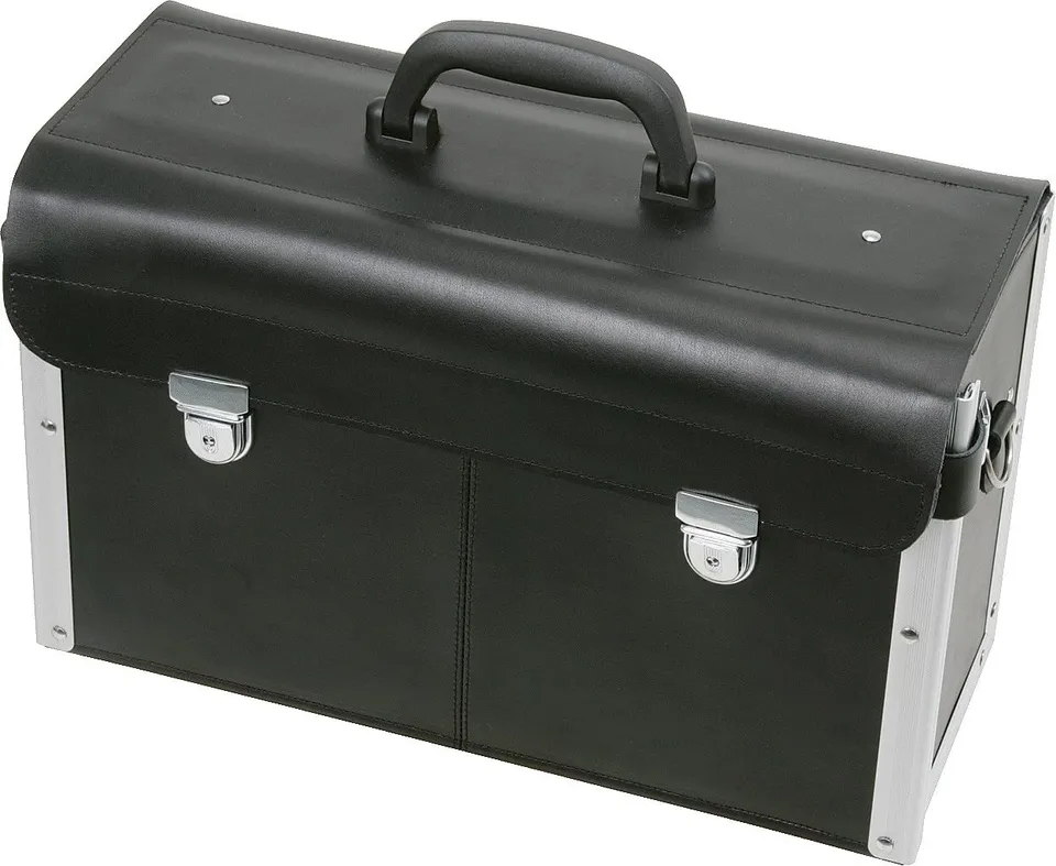 KS TOOLS 850.0310 valise outils cuir 420 mm 18 casiers