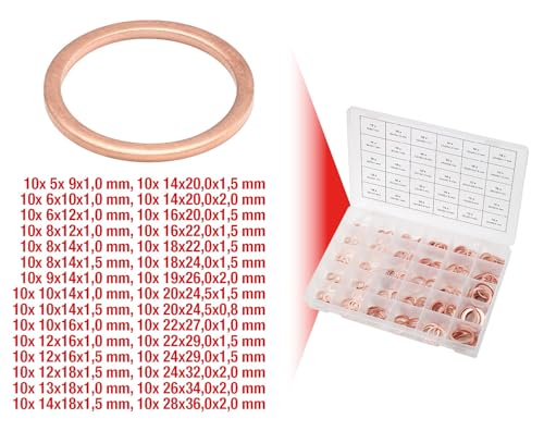 KS Tools 970.0140 assortiment joints cuivre 300 pièces