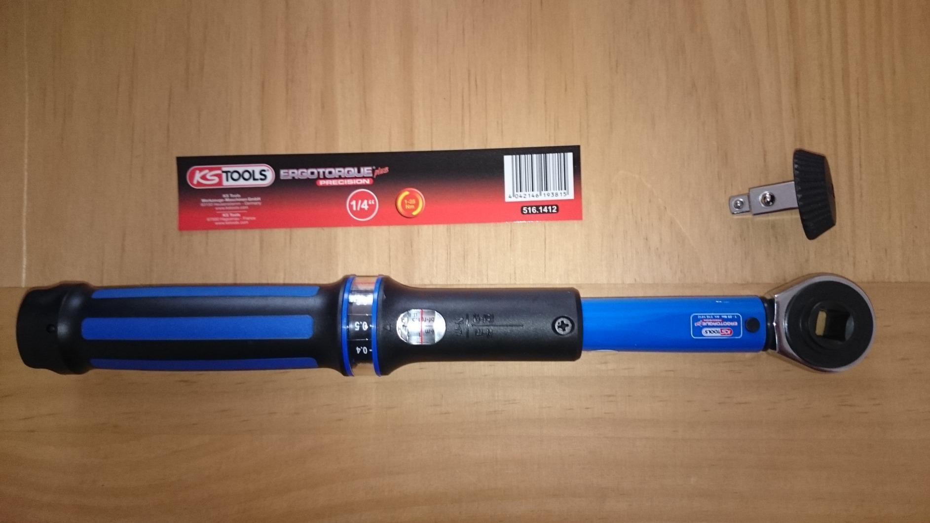 KS Tools 516.1442 ERGOTORQUEprecision Clé dynamométrique 1/4" 5-25 Nm