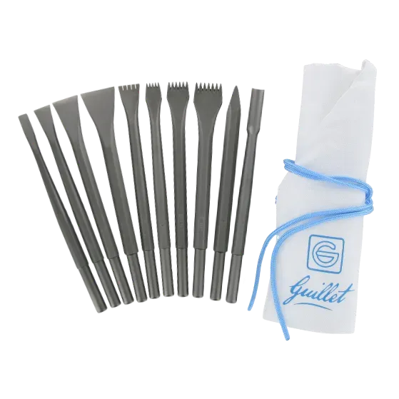 Guillet trousse 10 outils forgés pneumatiques B127C55