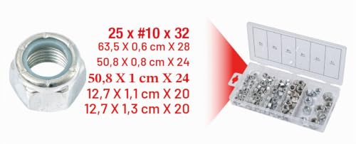 KS Tools 970.0490 écrous autobloquants UNF 100 pcs