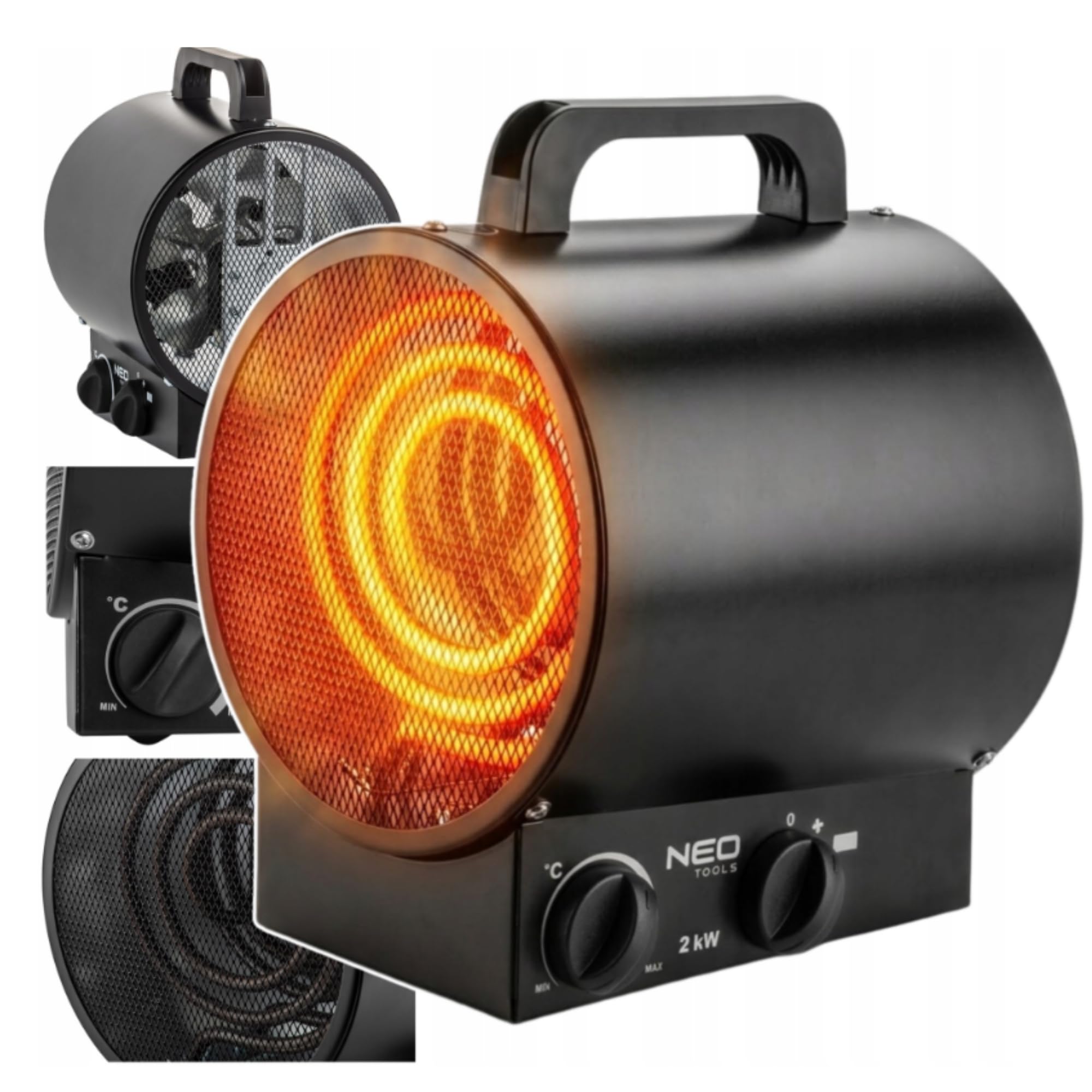 NEO TOOLS chauffage industriel inox 2 kW acier électrique
