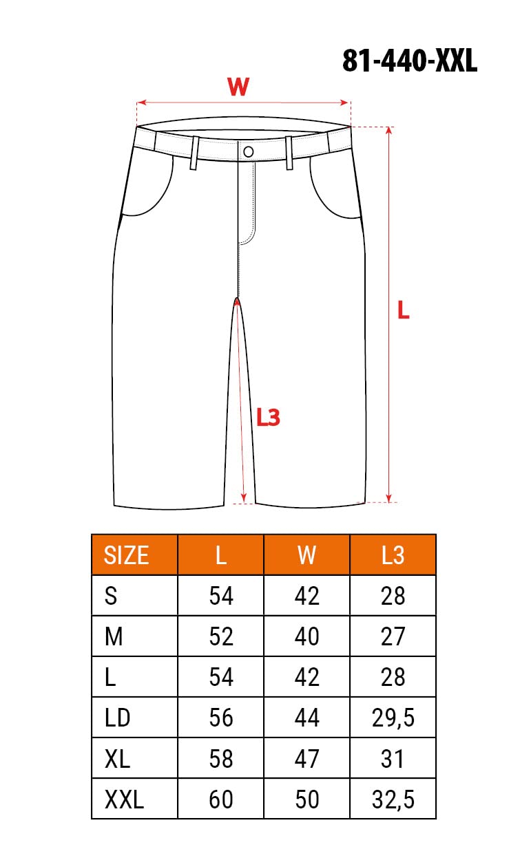 NEO TOOLS short travail été basique taille S