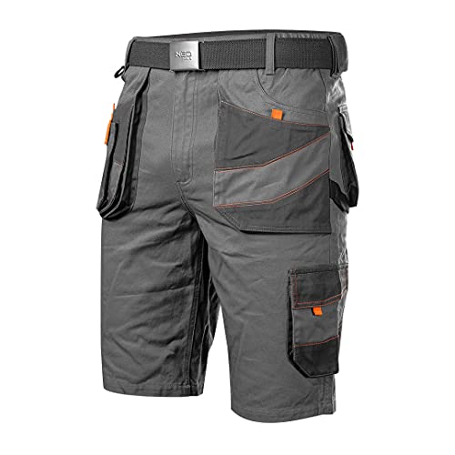 NEO Tools short de travail homme gris M coton