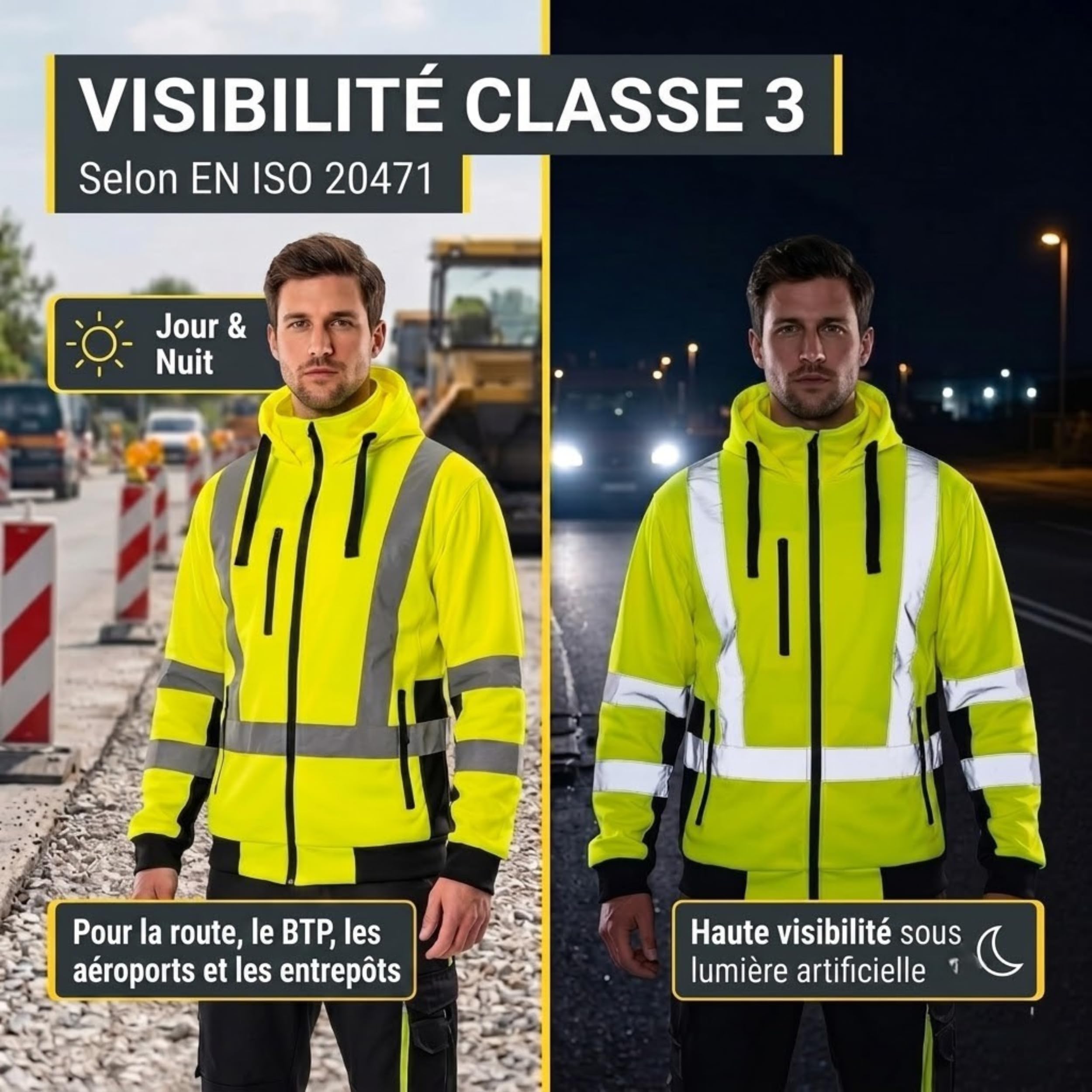 NEO Tools 81-745-L veste travail haute visibilité taille L