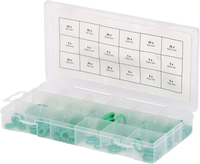 KS Tools 970.0260 assortiment 225 joints toriques clim HNBR