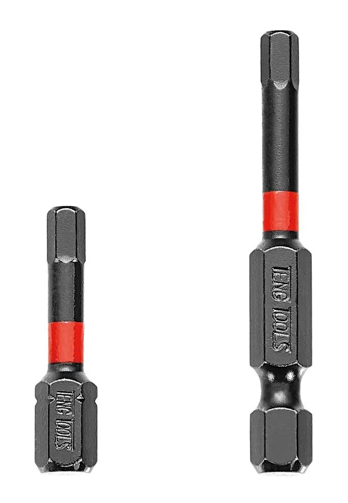 Teng Tools embouts choc hexa 6 mm 1/4 x5 30 mm
