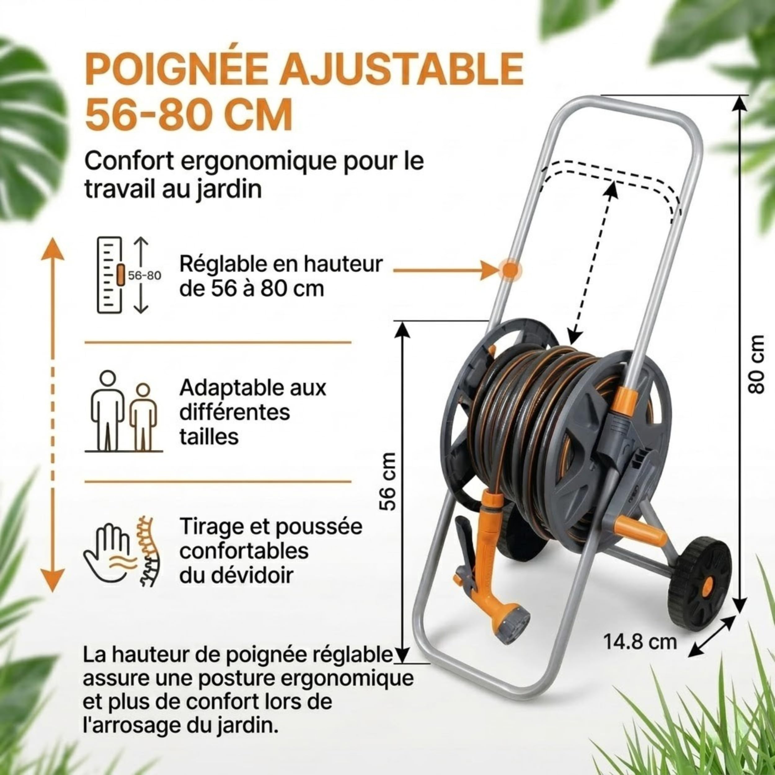 NEO TOOLS Kit irrigation mobile devidoir 30 m 6 jets