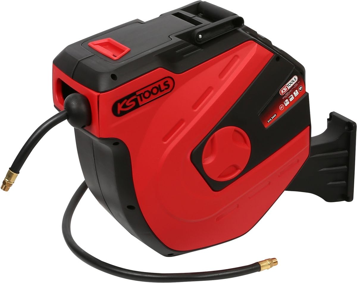 KS Tools 150.4218 enrouleur électrique mural 15 m rouge