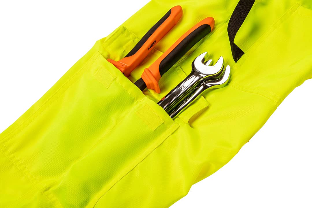 NEO TOOLS salopette haute visibilité jaune L classe 1