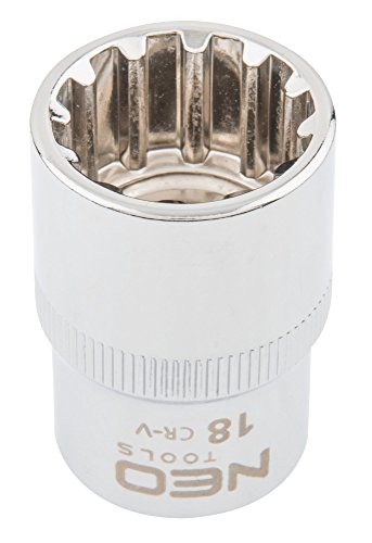 NEO TOOLS 08-590 douille 1/2" 18 mm spline Cr-V