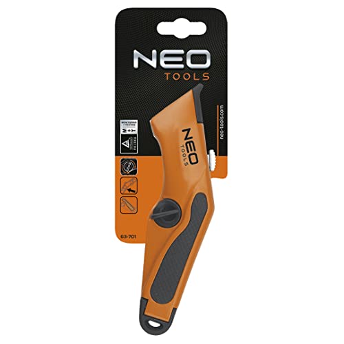 NEO Tools cutter lame rétractable corps métal antidyrapant