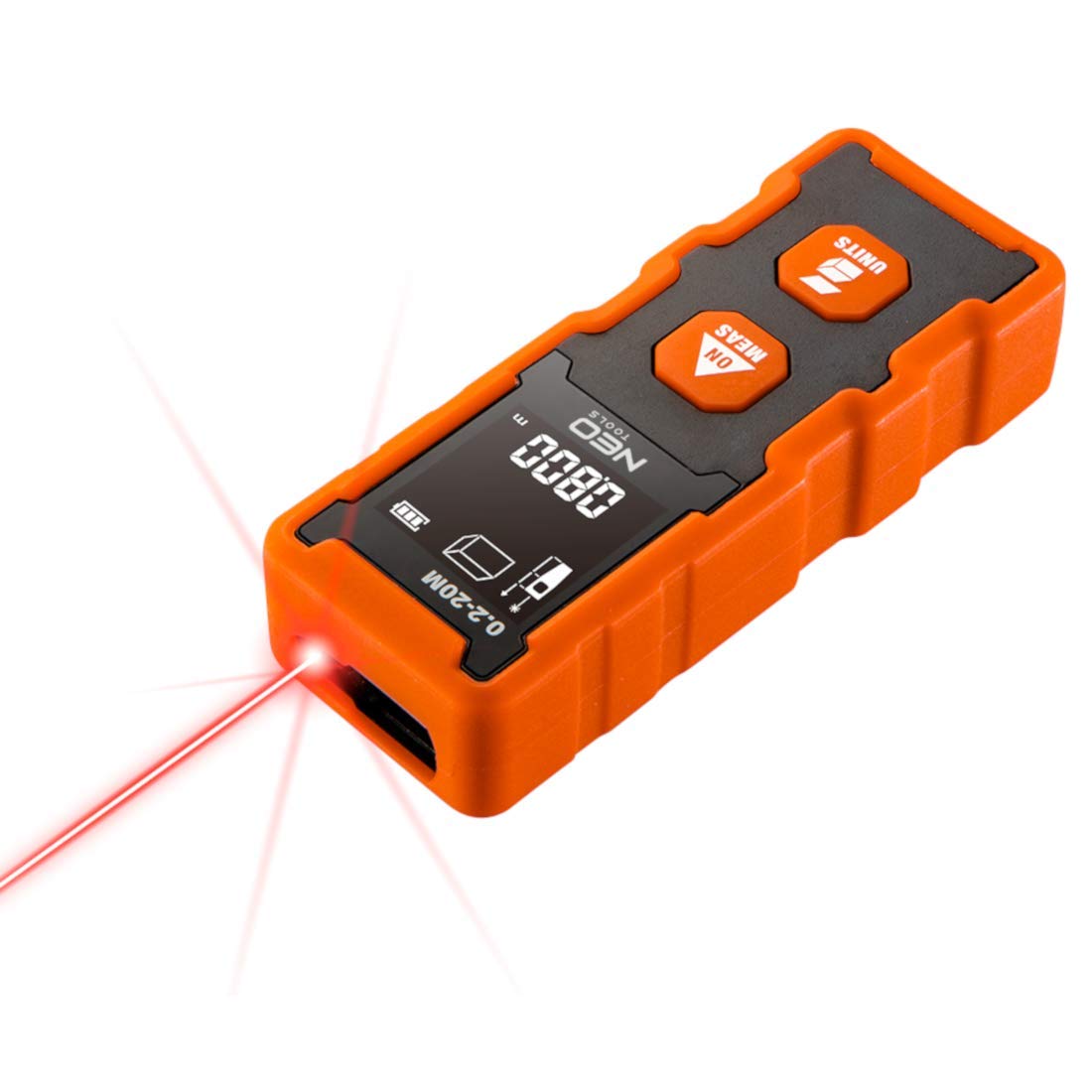 NEO TOOLS 75-202 télémètre laser 20 m précision 2 mm