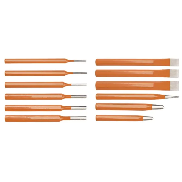 Neo Tools 33-062 poinçons burins 12 pièces coffret