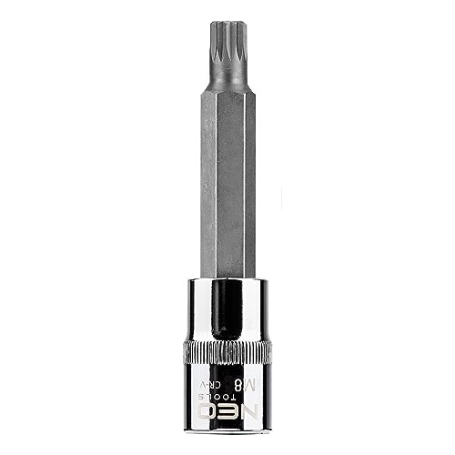 NEO TOOLS 08-742 douille spline M8 x 100 mm 1/2" acier CrV
