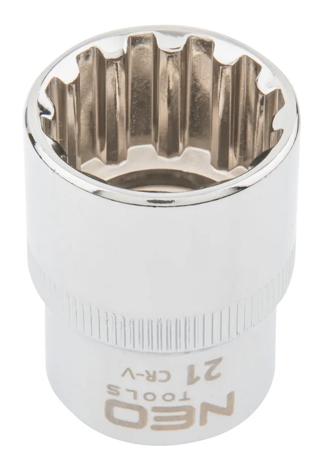 NEO TOOLS 08-593 Douille 1/2" 21 mm Spline Cr-V