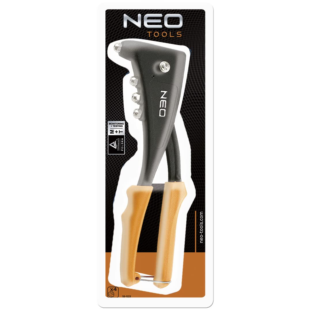 NEO pince à riveter compacte 250 mm rivets 2,4-5 mm