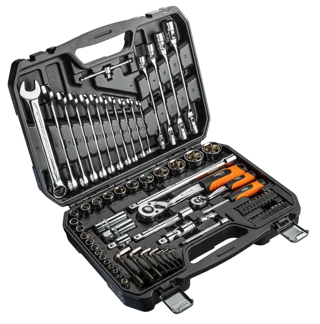 NEO TOOLS 08-915 coffret outils 77 pièces acier chrome